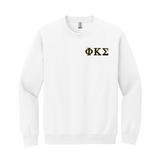 Phi Kappa Sigma Embroidered Greek Letter Crewneck Sweatshirt