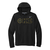 Phi Kappa Sigma Sewn on Greek Letter Nike Hoodie