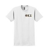 Phi Kappa Sigma Embroidered Greek Letter T-shirt