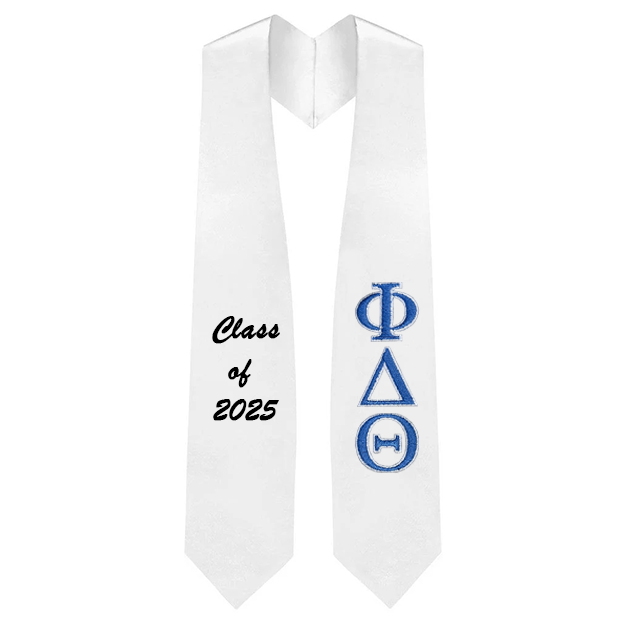 Custom Phi Delta Theta Fraternity Embroidered Graduation Stole