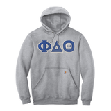 Phi Delta Theta Fraternity Carhartt Greek Letter Midweight Hooded Sweatshirt