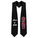 Custom Phi Kappa Psi Fraternity Tackle Twill Greek Letter Graduation Stole