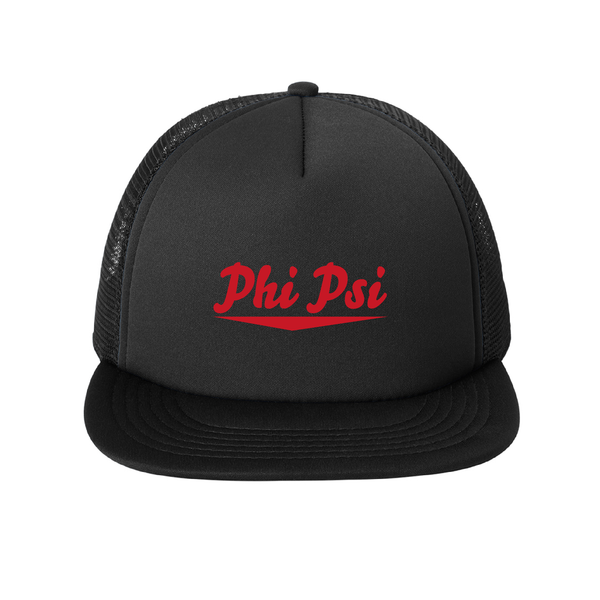 Phi Kappa Psi Fraternity Baseline Embroidered Foam Trucker Hat