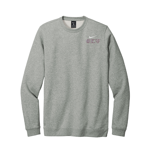 Phi Kappa Psi Fraternity Nike Embroidered Greek Letter Crewneck Sweatshirt