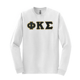 Phi Kappa Sigma Sewn on Greek Letter Crewneck Sweatshirt