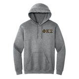 Phi Kappa Sigma Embroidered Greek Letters Hoodie