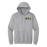 Phi Kappa Sigma Embroidered Greek Letters Hoodie