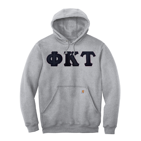 Phi Kappa Tau Fraternity Carhartt Greek Letter Midweight Hooded Sweatshirt