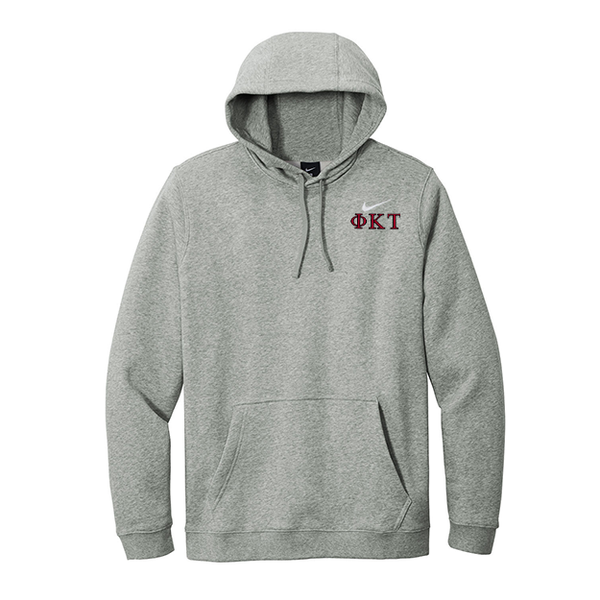 Phi Kappa Tau Fraternity Nike Hoodie Embroidered Greek Letters