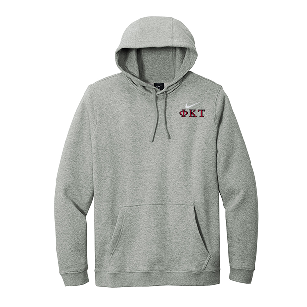 Phi Kappa Tau Fraternity Nike Hoodie Embroidered Greek Letters