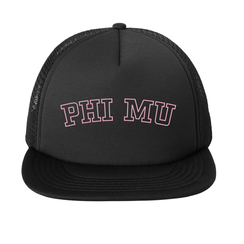 Phi Mu Sorority Varsity Basics Foam Trucker Hat