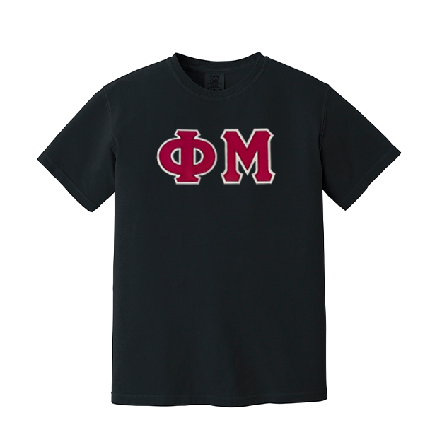 Phi Mu Sorority Greek Letter Comfort Colors T-shirt