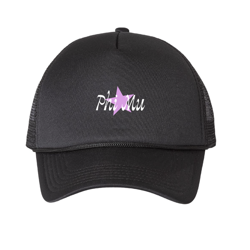 Phi Mu Sorority Star Foam Trucker Hat