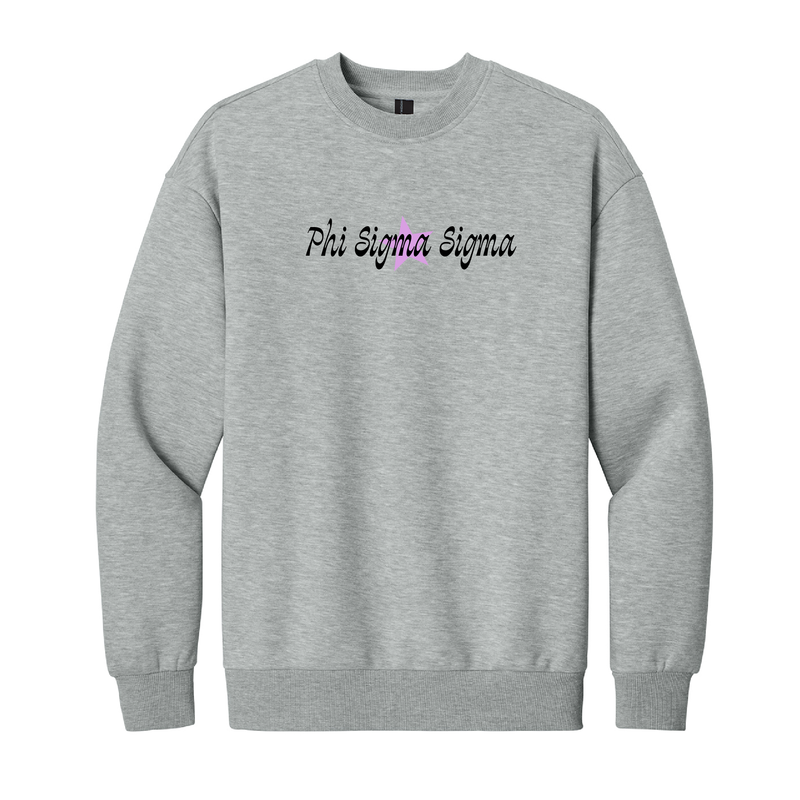 Phi Sigma Sigma Sorority Star Crewneck Sweatshirt