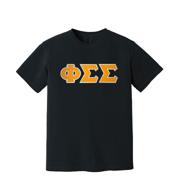 Phi Sigma Sigma Sorority Greek Letter Comfort Colors T-shirt