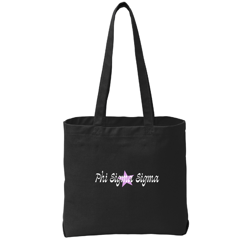Phi Sigma Sigma Sorority Star Tote Bag