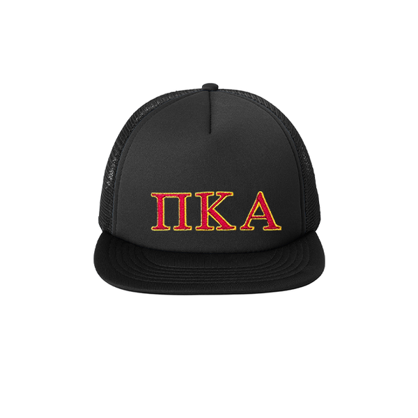 Pi Kappa Alpha Foam Trucker Hat Embroidered Greek Letters