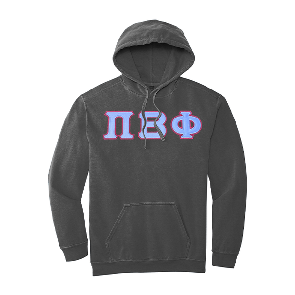 Pi Beta Phi Sorority Comfort Colors Greek Letter Hooded Sweatshirt