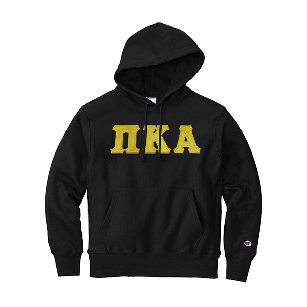 Pi Kappa Alpha Fraternity Champion Reverse Weave Greek Letter Hoodie greekclothingco
