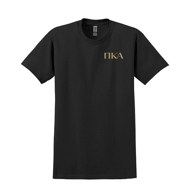 Pi Kappa Alpha Fraternity Embroidered Greek Letter Gildan T-shirt