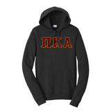 Premium Pi Kappa Alpha Fraternity Satin Stitch Sewn on Greek Letter Fan Favorite Port and Company Hoodie