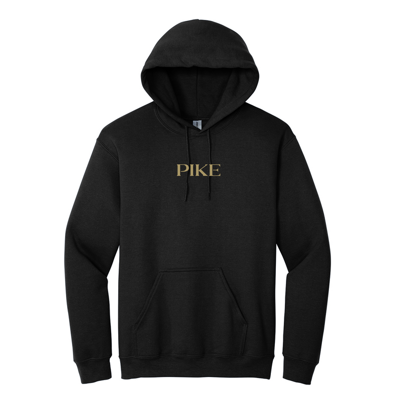 Represent your Pi Kappa Alpha brotherhood with this defined embroidered Gildan hoodie. It features your esteemed Primary logo embroidered on the center chest for a sharp and meaningful presentation. You have the choice of hoodie color, and embroidery color.