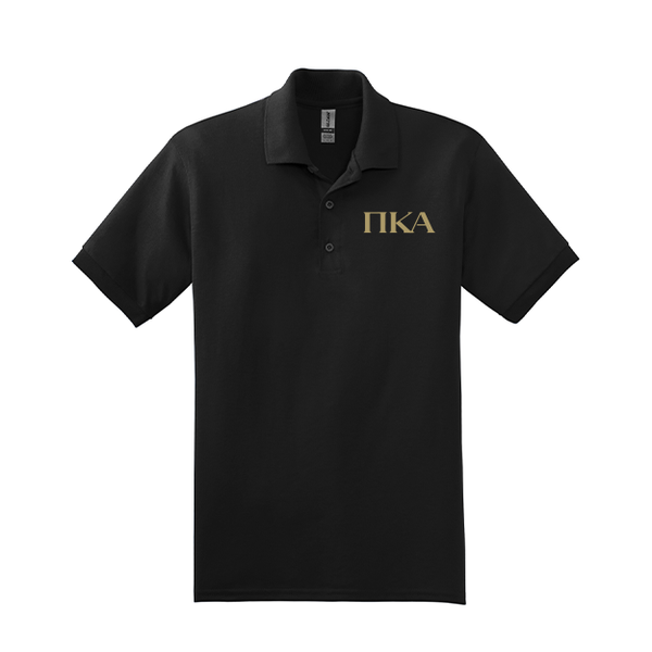 Pi Kappa Alpha Fraternity Embroidered Greek Letter Gildan Polo Shirt