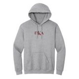 Pi Kappa Alpha Fraternity Center Embroidered Primary Greek Letter Hoodie