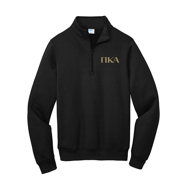 Pi Kappa Alpha Fraternity Port Authority Quarter Zip With Embroidered Greek Letters.&nbsp;
