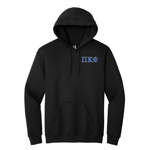 Pi Kappa Phi Fraternity Embroidered Greek Letters Gildan Hoodie