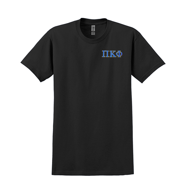 Pi Kappa Phi Fraternity Embroidered Greek Letter Gildan T-shirt