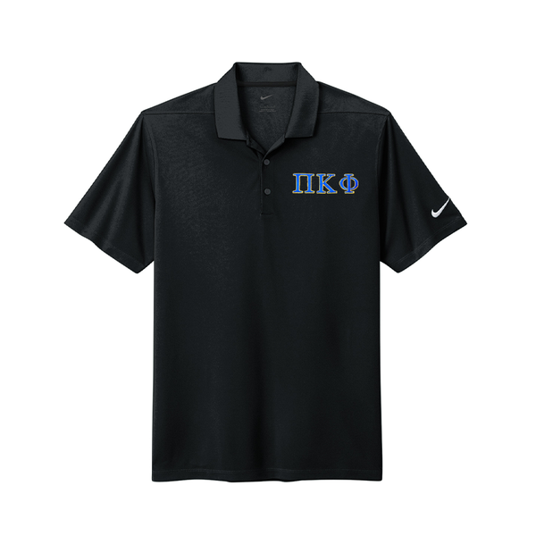 Pi Kappa Phi Fraternity Greek letter embroidered Nike polo shirt