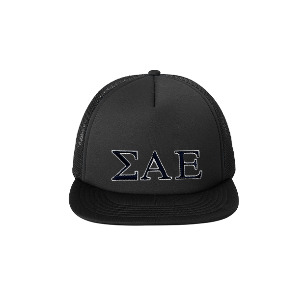 Sigma Alpha Epsilon Foam Trucker Hat Embroidered Greek Letters