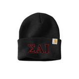 Sigma Alpha Iota Carhartt Beanie - Embroidered Greek Letters