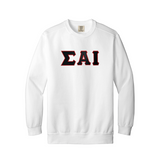 Sigma Alpha Iota Comfort Colors Crewneck - Sewn on Greek Letters