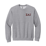 Sigma Alpha Iota Crewneck - Embroidered Greek Letters