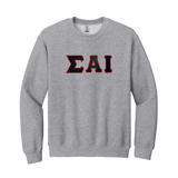 Sigma Alpha Iota Crewneck Sweatshirt - Sewn on Greek Letters