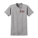Sigma Alpha Iota T-shirt - Embroidered Greek Letters