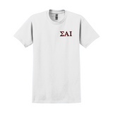 Sigma Alpha Iota T-shirt - Embroidered Greek Letters