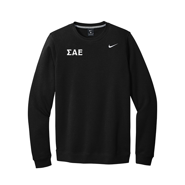 Sigma Alpha Epsilon Nike Crewneck Embroidered Greek Letters