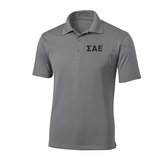 Sigma Alpha Epsilon Fraternity Embroidered Greek Letter Sport-Tek Micropique Polo