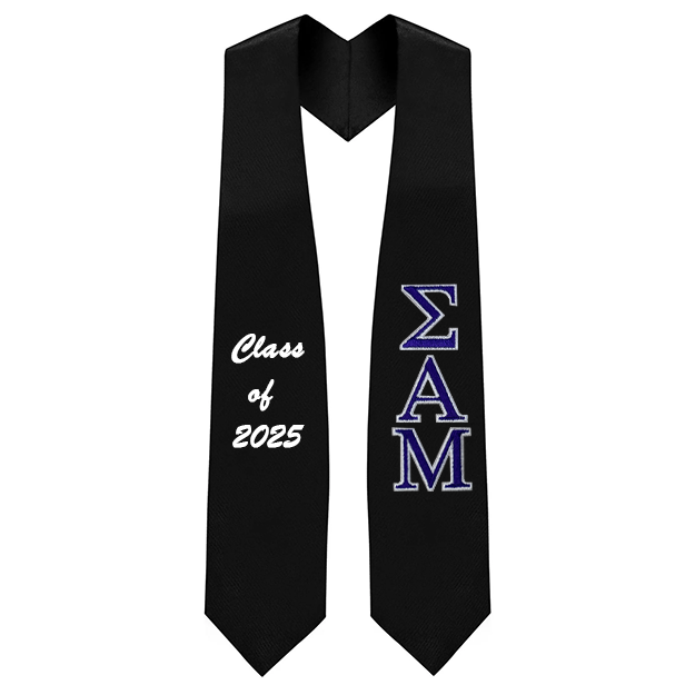 Sigma Alpha Mu Fraternity Embroidered Graduation Stole – Greek Clothing ...
