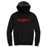 Sigma Alpha Mu Fraternity Baseline Embroidered Hoodie