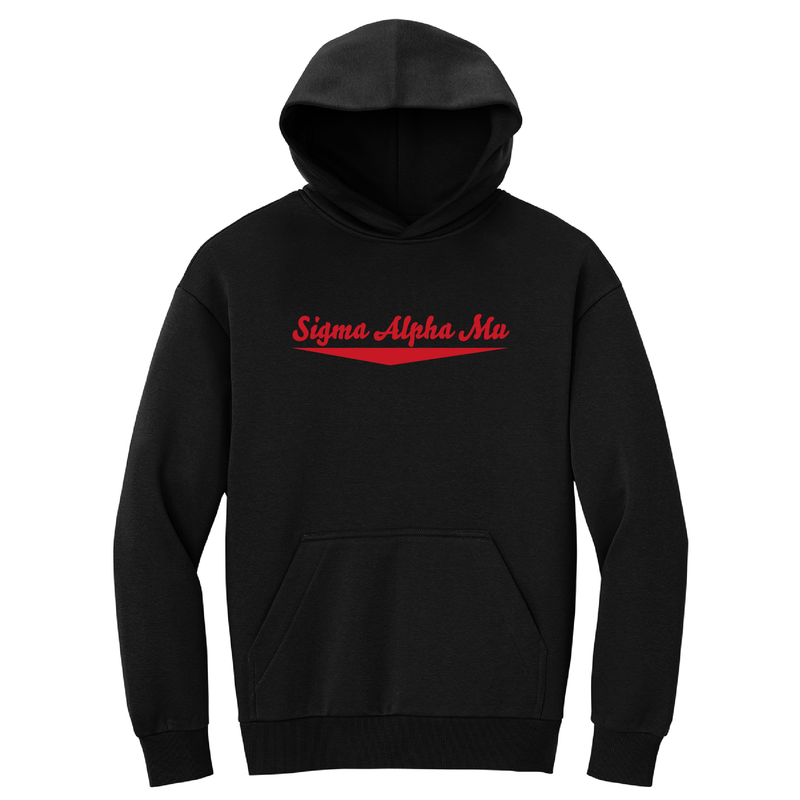 Sigma Alpha Mu Fraternity Baseline Embroidered Hoodie