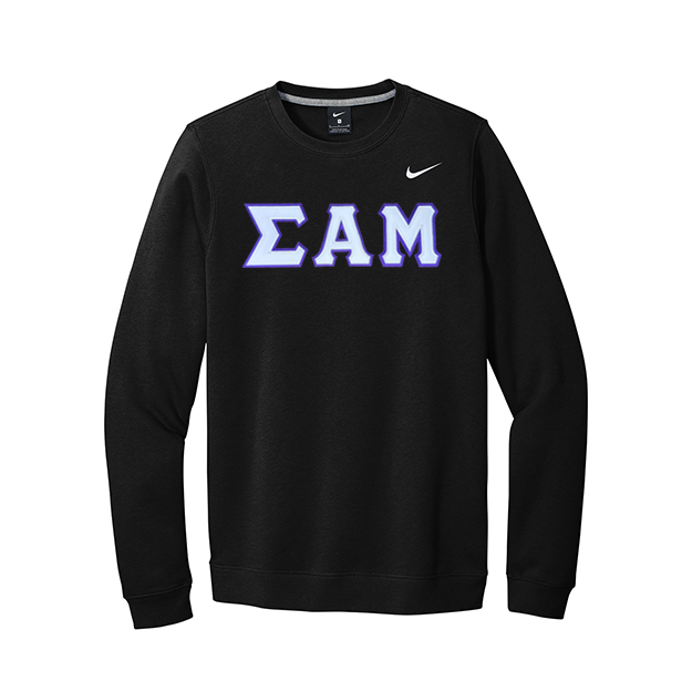 Sigma Alpha Mu Fraternity Nike Greek Letter Crewneck Sweatshirt