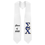 Custom Sigma Chi Fraternity Embroidered Graduation Stole