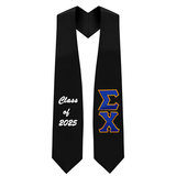 Custom Sigma Chi Fraternity Tackle Twill Greek Letter Graduation Stole