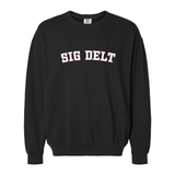 Sigma Delta Tau Sorority Varsity Basics Crewneck Sweatshirt