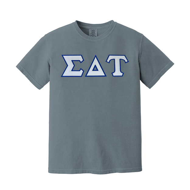 Sigma Delta Tau Sorority Greek Letter Comfort Colors T-shirt
