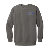 Sigma Delta Tau Sorority Comfort Colors Embroidered Greek Letter Crewneck Sweatshirt